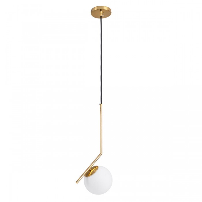 GloboStar® MONROE 00958 Μοντέρνο Κρεμαστό Φωτιστικό Οροφής Μονόφωτο 1 x E27 Χρυσό - Λευκό Μεταλλικό Μπάλα Φ15 x Υ49cm GloboStar® MONROE 00958 Μοντέρνο Κρεμαστό Φωτιστικό Οροφής Μονόφωτο 1 x E27 Χρυσό - Λευκό Μεταλλικό Μπάλα Φ15 x Υ49cm