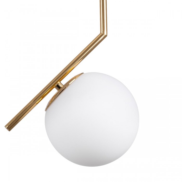 GloboStar® MONROE 00958 Μοντέρνο Κρεμαστό Φωτιστικό Οροφής Μονόφωτο 1 x E27 Χρυσό - Λευκό Μεταλλικό Μπάλα Φ15 x Υ49cm GloboStar® MONROE 00958 Μοντέρνο Κρεμαστό Φωτιστικό Οροφής Μονόφωτο 1 x E27 Χρυσό - Λευκό Μεταλλικό Μπάλα Φ15 x Υ49cm