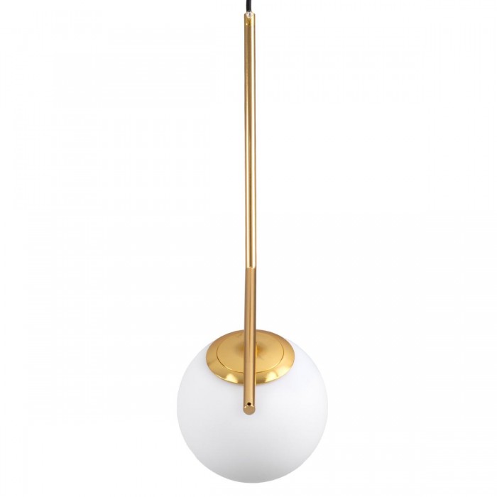 GloboStar® MONROE 00958 Μοντέρνο Κρεμαστό Φωτιστικό Οροφής Μονόφωτο 1 x E27 Χρυσό - Λευκό Μεταλλικό Μπάλα Φ15 x Υ49cm GloboStar® MONROE 00958 Μοντέρνο Κρεμαστό Φωτιστικό Οροφής Μονόφωτο 1 x E27 Χρυσό - Λευκό Μεταλλικό Μπάλα Φ15 x Υ49cm