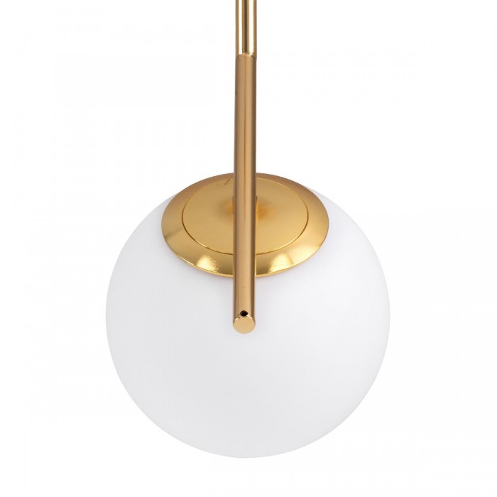 GloboStar® MONROE 00958 Μοντέρνο Κρεμαστό Φωτιστικό Οροφής Μονόφωτο 1 x E27 Χρυσό - Λευκό Μεταλλικό Μπάλα Φ15 x Υ49cm GloboStar® MONROE 00958 Μοντέρνο Κρεμαστό Φωτιστικό Οροφής Μονόφωτο 1 x E27 Χρυσό - Λευκό Μεταλλικό Μπάλα Φ15 x Υ49cm