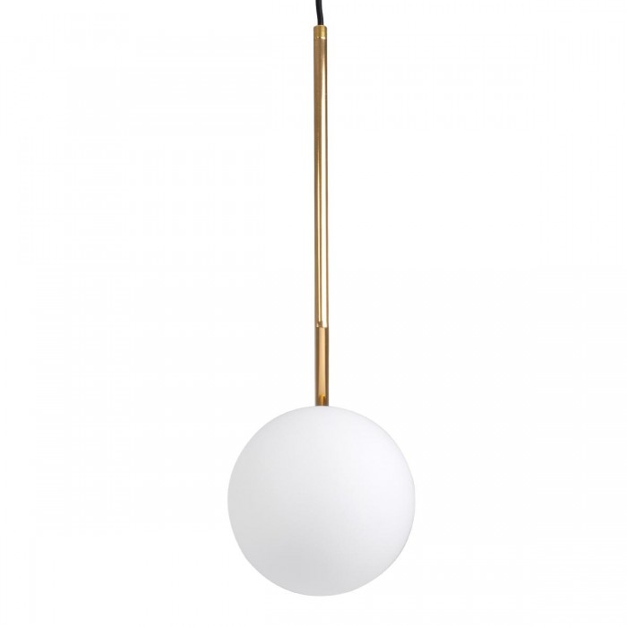 GloboStar® MONROE 00958 Μοντέρνο Κρεμαστό Φωτιστικό Οροφής Μονόφωτο 1 x E27 Χρυσό - Λευκό Μεταλλικό Μπάλα Φ15 x Υ49cm GloboStar® MONROE 00958 Μοντέρνο Κρεμαστό Φωτιστικό Οροφής Μονόφωτο 1 x E27 Χρυσό - Λευκό Μεταλλικό Μπάλα Φ15 x Υ49cm