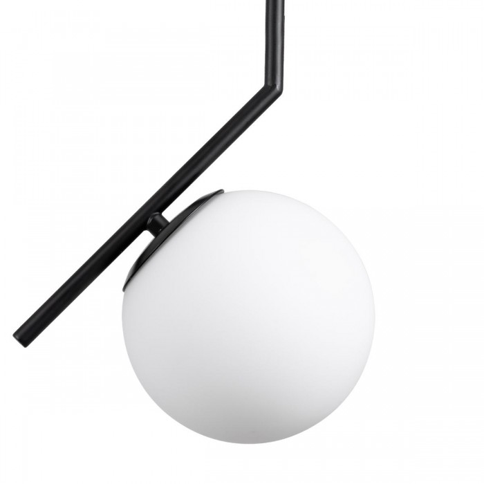 GloboStar® MONROE 00959 Μοντέρνο Κρεμαστό Φωτιστικό Οροφής Μονόφωτο 1 x E27 Μαύρο - Λευκό Μεταλλικό Μπάλα Φ15 x Υ49cm GloboStar® MONROE 00959 Μοντέρνο Κρεμαστό Φωτιστικό Οροφής Μονόφωτο 1 x E27 Μαύρο - Λευκό Μεταλλικό Μπάλα Φ15 x Υ49cm