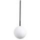 GloboStar® MONROE 00959 Μοντέρνο Κρεμαστό Φωτιστικό Οροφής Μονόφωτο 1 x E27 Μαύρο - Λευκό Μεταλλικό Μπάλα Φ15 x Υ49cm GloboStar® MONROE 00959 Μοντέρνο Κρεμαστό Φωτιστικό Οροφής Μονόφωτο 1 x E27 Μαύρο - Λευκό Μεταλλικό Μπάλα Φ15 x Υ49cm