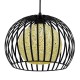 GloboStar® CARTER 00960 Μοντέρνο Industrial Κρεμαστό Φωτιστικό Οροφής Μονόφωτο 1 x E27 Μαύρο με Εκρού Μεταλλικό Πλέγμα Φ28 x Υ23cm GloboStar® CARTER 00960 Μοντέρνο Industrial Κρεμαστό Φωτιστικό Οροφής Μονόφωτο 1 x E27 Μαύρο με Εκρού Μεταλλικό Πλέγμα Φ28 x Υ23cm