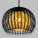 GloboStar® CARTER 00960 Μοντέρνο Industrial Κρεμαστό Φωτιστικό Οροφής Μονόφωτο 1 x E27 Μαύρο με Εκρού Μεταλλικό Πλέγμα Φ28 x Υ23cm GloboStar® CARTER 00960 Μοντέρνο Industrial Κρεμαστό Φωτιστικό Οροφής Μονόφωτο 1 x E27 Μαύρο με Εκρού Μεταλλικό Πλέγμα Φ28 x Υ23cm