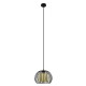GloboStar® CARTER 00960 Μοντέρνο Industrial Κρεμαστό Φωτιστικό Οροφής Μονόφωτο 1 x E27 Μαύρο με Εκρού Μεταλλικό Πλέγμα Φ28 x Υ23cm GloboStar® CARTER 00960 Μοντέρνο Industrial Κρεμαστό Φωτιστικό Οροφής Μονόφωτο 1 x E27 Μαύρο με Εκρού Μεταλλικό Πλέγμα Φ28 x Υ23cm