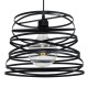GloboStar® CARTER 00961 Μοντέρνο Industrial Κρεμαστό Φωτιστικό Οροφής Μονόφωτο 1 x E27 Μαύρο με Εκρού Μεταλλικό Πλέγμα Φ32 x Υ25cm GloboStar® CARTER 00961 Μοντέρνο Industrial Κρεμαστό Φωτιστικό Οροφής Μονόφωτο 1 x E27 Μαύρο με Εκρού Μεταλλικό Πλέγμα Φ32 x Υ25cm