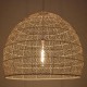 GloboStar® MALIBU 00965 Vintage Κρεμαστό Φωτιστικό Οροφής Μονόφωτο 1 x E27 Λευκό Ξύλινο Μπαμπού Φ100 x Y86cm GloboStar® MALIBU 00965 Vintage Κρεμαστό Φωτιστικό Οροφής Μονόφωτο 1 x E27 Λευκό Ξύλινο Μπαμπού Φ100 x Y86cm