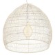 GloboStar® MALIBU 00965 Vintage Κρεμαστό Φωτιστικό Οροφής Μονόφωτο 1 x E27 Λευκό Ξύλινο Μπαμπού Φ100 x Y86cm GloboStar® MALIBU 00965 Vintage Κρεμαστό Φωτιστικό Οροφής Μονόφωτο 1 x E27 Λευκό Ξύλινο Μπαμπού Φ100 x Y86cm