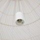 GloboStar® MALIBU 00965 Vintage Κρεμαστό Φωτιστικό Οροφής Μονόφωτο 1 x E27 Λευκό Ξύλινο Μπαμπού Φ100 x Y86cm GloboStar® MALIBU 00965 Vintage Κρεμαστό Φωτιστικό Οροφής Μονόφωτο 1 x E27 Λευκό Ξύλινο Μπαμπού Φ100 x Y86cm