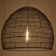 GloboStar® MALIBU 00966 Vintage Κρεμαστό Φωτιστικό Οροφής Μονόφωτο 1 x E27 Μαύρο Ξύλινο Μπαμπού Φ100 x Y86cm GloboStar® MALIBU 00966 Vintage Κρεμαστό Φωτιστικό Οροφής Μονόφωτο 1 x E27 Μαύρο Ξύλινο Μπαμπού Φ100 x Y86cm