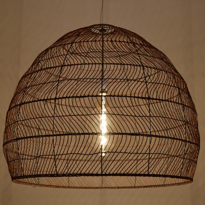 GloboStar® MALIBU 00967 Vintage Κρεμαστό Φωτιστικό Οροφής Μονόφωτο 1 x E27 Καφέ Ξύλινο Μπαμπού Φ100 x Y86cm GloboStar® MALIBU 00967 Vintage Κρεμαστό Φωτιστικό Οροφής Μονόφωτο 1 x E27 Καφέ Ξύλινο Μπαμπού Φ100 x Y86cm