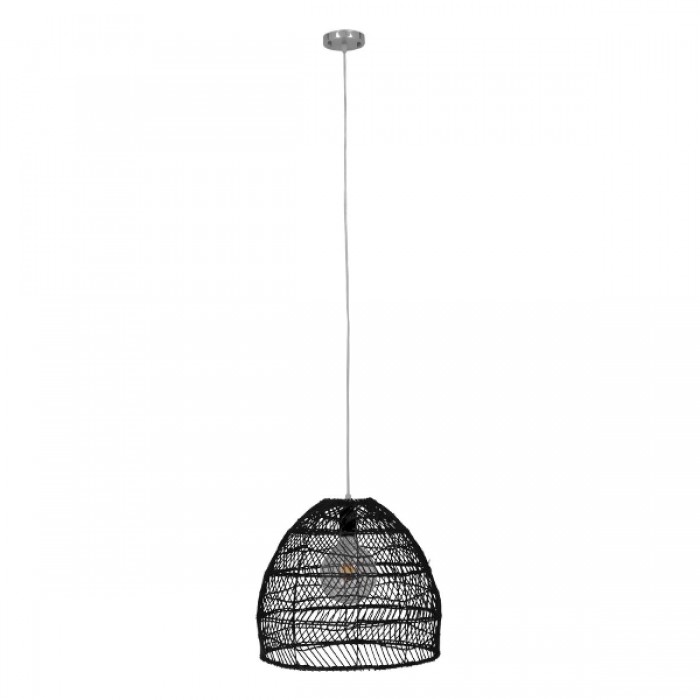 GloboStar® MALIBU 00969 Vintage Κρεμαστό Φωτιστικό Οροφής Μονόφωτο 1 x E27 Μαύρο Ξύλινο Μπαμπού Φ40 x Y35cm GloboStar® MALIBU 00969 Vintage Κρεμαστό Φωτιστικό Οροφής Μονόφωτο 1 x E27 Μαύρο Ξύλινο Μπαμπού Φ40 x Y35cm