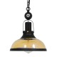 GloboStar® BILLIARD 00971 Vintage Industrial Κρεμαστό Φωτιστικό Οροφής Μονόφωτο 1 x E27 Mαύρο Μεταλλικό Καμπάνα Φ25 x Υ29cm
