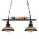 GloboStar® BILLIARD 00972 Vintage Industrial Κρεμαστό Φωτιστικό Οροφής Δίφωτο 2 x E27 Mαύρο Μεταλλικό Μ71 x Π25 x Υ30cm GloboStar® BILLIARD 00972 Vintage Industrial Κρεμαστό Φωτιστικό Οροφής Δίφωτο 2 x E27 Mαύρο Μεταλλικό Μ71 x Π25 x Υ30cm