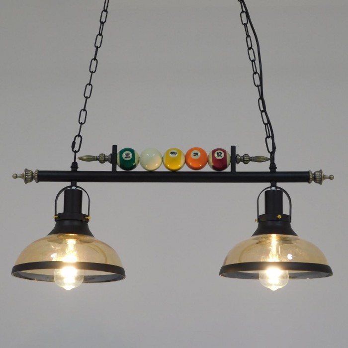 GloboStar® BILLIARD 00972 Vintage Industrial Κρεμαστό Φωτιστικό Οροφής Δίφωτο 2 x E27 Mαύρο Μεταλλικό Μ71 x Π25 x Υ30cm GloboStar® BILLIARD 00972 Vintage Industrial Κρεμαστό Φωτιστικό Οροφής Δίφωτο 2 x E27 Mαύρο Μεταλλικό Μ71 x Π25 x Υ30cm