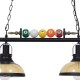 GloboStar® BILLIARD 00972 Vintage Industrial Κρεμαστό Φωτιστικό Οροφής Δίφωτο 2 x E27 Mαύρο Μεταλλικό Μ71 x Π25 x Υ30cm GloboStar® BILLIARD 00972 Vintage Industrial Κρεμαστό Φωτιστικό Οροφής Δίφωτο 2 x E27 Mαύρο Μεταλλικό Μ71 x Π25 x Υ30cm