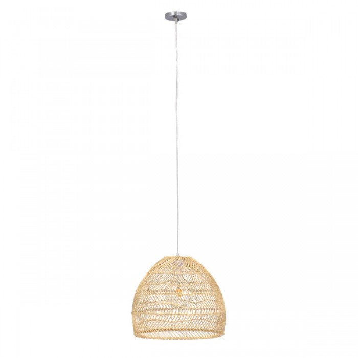 GloboStar® MALIBU 00973 Vintage Κρεμαστό Φωτιστικό Οροφής Μονόφωτο 1 x E27 Μπεζ Ξύλινο Μπαμπού Φ40 x Y35cm GloboStar® MALIBU 00973 Vintage Κρεμαστό Φωτιστικό Οροφής Μονόφωτο 1 x E27 Μπεζ Ξύλινο Μπαμπού Φ40 x Y35cm