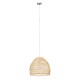GloboStar® MALIBU 00973 Vintage Κρεμαστό Φωτιστικό Οροφής Μονόφωτο 1 x E27 Μπεζ Ξύλινο Μπαμπού Φ40 x Y35cm GloboStar® MALIBU 00973 Vintage Κρεμαστό Φωτιστικό Οροφής Μονόφωτο 1 x E27 Μπεζ Ξύλινο Μπαμπού Φ40 x Y35cm