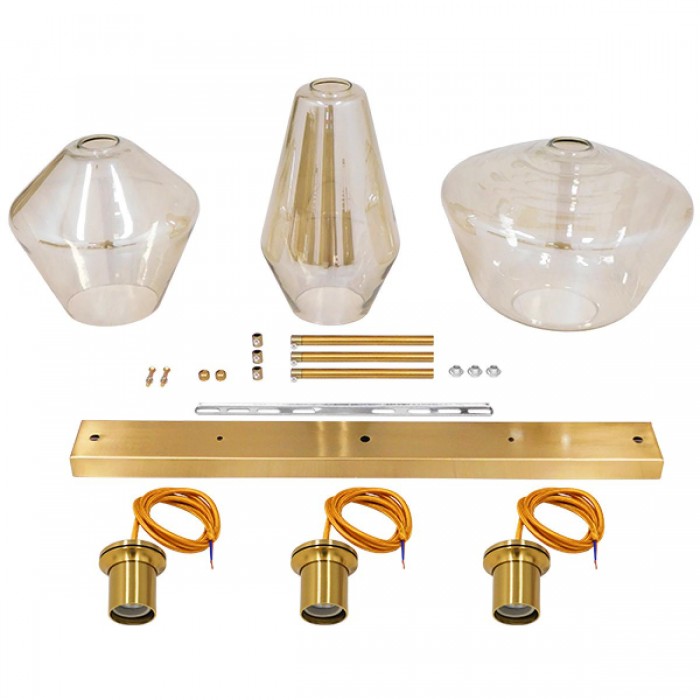 GloboStar® AMARIS 00977 Μοντέρνο Κρεμαστό Φωτιστικό Οροφής Τρίφωτο 3 x E27 Γυάλινο Φιμέ Μελί Μ75 x Π30 x Υ30cm GloboStar® AMARIS 00977 Μοντέρνο Κρεμαστό Φωτιστικό Οροφής Τρίφωτο 3 x E27 Γυάλινο Φιμέ Μελί Μ75 x Π30 x Υ30cm