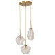 GloboStar® AMARIS 00978 Μοντέρνο Κρεμαστό Φωτιστικό Οροφής Τρίφωτο 3 x E27 Γυάλινο Φιμέ Μελί Φ50 x Υ30cm GloboStar® AMARIS 00978 Μοντέρνο Κρεμαστό Φωτιστικό Οροφής Τρίφωτο 3 x E27 Γυάλινο Φιμέ Μελί Φ50 x Υ30cm