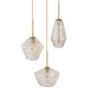 GloboStar® AMARIS 00978 Μοντέρνο Κρεμαστό Φωτιστικό Οροφής Τρίφωτο 3 x E27 Γυάλινο Φιμέ Μελί Φ50 x Υ30cm GloboStar® AMARIS 00978 Μοντέρνο Κρεμαστό Φωτιστικό Οροφής Τρίφωτο 3 x E27 Γυάλινο Φιμέ Μελί Φ50 x Υ30cm