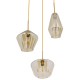 GloboStar® AMARIS 00978 Μοντέρνο Κρεμαστό Φωτιστικό Οροφής Τρίφωτο 3 x E27 Γυάλινο Φιμέ Μελί Φ50 x Υ30cm GloboStar® AMARIS 00978 Μοντέρνο Κρεμαστό Φωτιστικό Οροφής Τρίφωτο 3 x E27 Γυάλινο Φιμέ Μελί Φ50 x Υ30cm