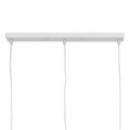 GloboStar® LITTLE MAN 00981 SET Μοντέρνο Κρεμαστό Φωτιστικό Οροφής Τρίφωτο 3 x E27 Λευκό Μεταλλικό Μ70 x Π10 x Υ105cm