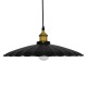 GloboStar® MARGI 00982 Vintage Industrial Κρεμαστό Φωτιστικό Οροφής Μονόφωτο Μαύρο Μεταλλικό Καμπάνα Φ40 x Y15cm GloboStar® MARGI 00982 Vintage Industrial Κρεμαστό Φωτιστικό Οροφής Μονόφωτο Μαύρο Μεταλλικό Καμπάνα Φ40 x Y15cm