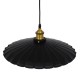 GloboStar® MARGI 00982 Vintage Industrial Κρεμαστό Φωτιστικό Οροφής Μονόφωτο Μαύρο Μεταλλικό Καμπάνα Φ40 x Y15cm GloboStar® MARGI 00982 Vintage Industrial Κρεμαστό Φωτιστικό Οροφής Μονόφωτο Μαύρο Μεταλλικό Καμπάνα Φ40 x Y15cm