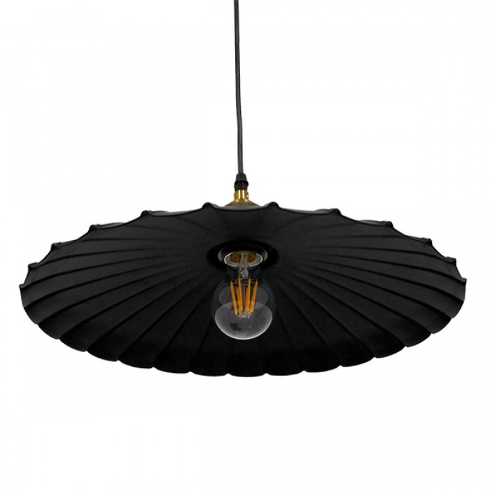 GloboStar® MARGI 00982 Vintage Industrial Κρεμαστό Φωτιστικό Οροφής Μονόφωτο Μαύρο Μεταλλικό Καμπάνα Φ40 x Y15cm GloboStar® MARGI 00982 Vintage Industrial Κρεμαστό Φωτιστικό Οροφής Μονόφωτο Μαύρο Μεταλλικό Καμπάνα Φ40 x Y15cm