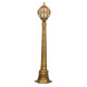 GloboStar® ETOILE 00985 Vintage Φωτιστικό Δαπέδου Μονόφωτο 1 x E27 Μπρονζέ Χρυσό Μεταλλικό Πλέγμα με Μελί Γυάλινη Μπάλα D18 x H102cm GloboStar® ETOILE 00985 Vintage Φωτιστικό Δαπέδου Μονόφωτο 1 x E27 Μπρονζέ Χρυσό Μεταλλικό Πλέγμα με Μελί Γυάλινη Μπάλα D18 x H102cm