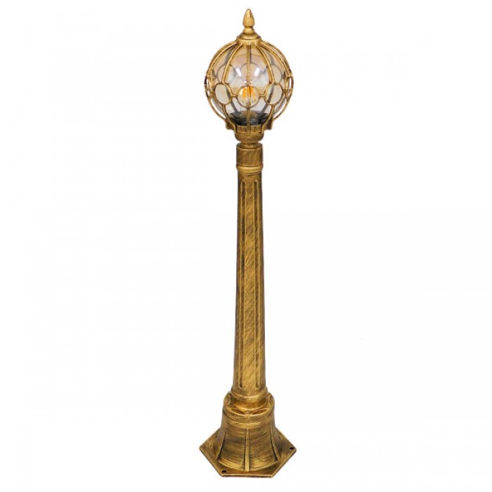 GloboStar® ETOILE 00985 Vintage Φωτιστικό Δαπέδου Μονόφωτο 1 x E27 Μπρονζέ Χρυσό Μεταλλικό Πλέγμα με Μελί Γυάλινη Μπάλα D18 x H102cm GloboStar® ETOILE 00985 Vintage Φωτιστικό Δαπέδου Μονόφωτο 1 x E27 Μπρονζέ Χρυσό Μεταλλικό Πλέγμα με Μελί Γυάλινη Μπάλα D18 x H102cm