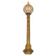 GloboStar® ETOILE 00985 Vintage Φωτιστικό Δαπέδου Μονόφωτο 1 x E27 Μπρονζέ Χρυσό Μεταλλικό Πλέγμα με Μελί Γυάλινη Μπάλα D18 x H102cm GloboStar® ETOILE 00985 Vintage Φωτιστικό Δαπέδου Μονόφωτο 1 x E27 Μπρονζέ Χρυσό Μεταλλικό Πλέγμα με Μελί Γυάλινη Μπάλα D18 x H102cm