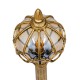 GloboStar® ETOILE 00985 Vintage Φωτιστικό Δαπέδου Μονόφωτο 1 x E27 Μπρονζέ Χρυσό Μεταλλικό Πλέγμα με Μελί Γυάλινη Μπάλα D18 x H102cm GloboStar® ETOILE 00985 Vintage Φωτιστικό Δαπέδου Μονόφωτο 1 x E27 Μπρονζέ Χρυσό Μεταλλικό Πλέγμα με Μελί Γυάλινη Μπάλα D18 x H102cm