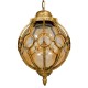GloboStar® ETOILE 00987 Vintage Industrial Κρεμαστό Φωτιστικό Οροφής Μονόφωτο 1 x E27 Μπρονζέ Χρυσό Μεταλλικό Πλέγμα με Μελί Γυαλί Φ28 x Υ38cm GloboStar® ETOILE 00987 Vintage Industrial Κρεμαστό Φωτιστικό Οροφής Μονόφωτο 1 x E27 Μπρονζέ Χρυσό Μεταλλικό Πλέγμα με Μελί Γυαλί Φ28 x Υ38cm