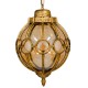 GloboStar® ETOILE 00987 Vintage Industrial Κρεμαστό Φωτιστικό Οροφής Μονόφωτο 1 x E27 Μπρονζέ Χρυσό Μεταλλικό Πλέγμα με Μελί Γυαλί Φ28 x Υ38cm GloboStar® ETOILE 00987 Vintage Industrial Κρεμαστό Φωτιστικό Οροφής Μονόφωτο 1 x E27 Μπρονζέ Χρυσό Μεταλλικό Πλέγμα με Μελί Γυαλί Φ28 x Υ38cm