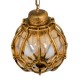 GloboStar® ETOILE 00987 Vintage Industrial Κρεμαστό Φωτιστικό Οροφής Μονόφωτο 1 x E27 Μπρονζέ Χρυσό Μεταλλικό Πλέγμα με Μελί Γυαλί Φ28 x Υ38cm GloboStar® ETOILE 00987 Vintage Industrial Κρεμαστό Φωτιστικό Οροφής Μονόφωτο 1 x E27 Μπρονζέ Χρυσό Μεταλλικό Πλέγμα με Μελί Γυαλί Φ28 x Υ38cm