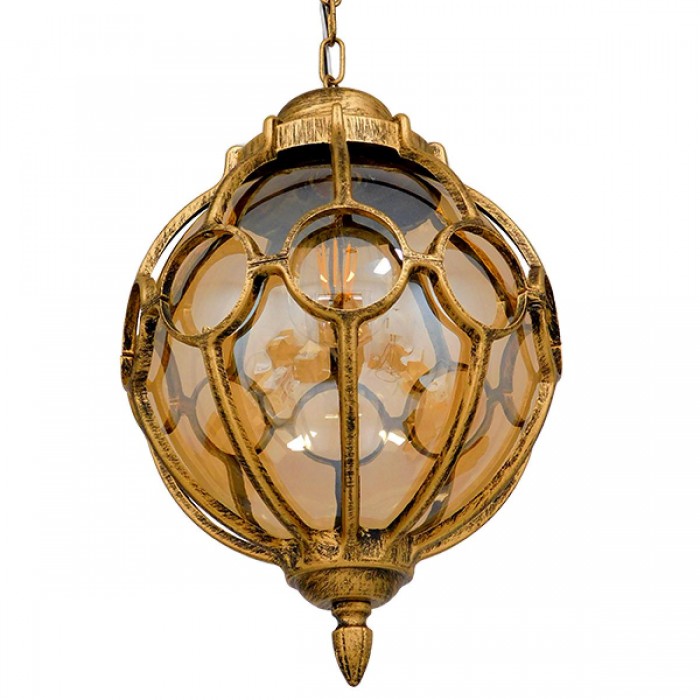 GloboStar® ETOILE 00987 Vintage Industrial Κρεμαστό Φωτιστικό Οροφής Μονόφωτο 1 x E27 Μπρονζέ Χρυσό Μεταλλικό Πλέγμα με Μελί Γυαλί Φ28 x Υ38cm GloboStar® ETOILE 00987 Vintage Industrial Κρεμαστό Φωτιστικό Οροφής Μονόφωτο 1 x E27 Μπρονζέ Χρυσό Μεταλλικό Πλέγμα με Μελί Γυαλί Φ28 x Υ38cm
