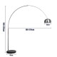 GloboStar® PRAGUE 00990 Μοντέρνο Επιδαπέδιο Φωτιστικό Μονόφωτο 1 x E27 IP20 Ασημί Αλουμίνιο με Μαύρο Μάρμαρο - Μ210 x Π45 x Υ220cm GloboStar® PRAGUE 00990 Μοντέρνο Επιδαπέδιο Φωτιστικό Μονόφωτο 1 x E27 IP20 Ασημί Αλουμίνιο με Μαύρο Μάρμαρο - Μ210 x Π45 x Υ220cm