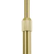GloboStar® PRAGUE 00991 Μοντέρνο Επιδαπέδιο Φωτιστικό Μονόφωτο 1 x E27 IP20 Χρυσό Μέταλλο με Μαύρο Μάρμαρο - Μ90 x Π29.5 x Υ180cm