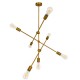 GloboStar® ESTHER 00993 Μοντέρνο Industrial Φωτιστικό Οροφής Πολύφωτο 7 x E27 Χρυσό Μεταλλικό Φ75 x Υ88cm GloboStar® ESTHER 00993 Μοντέρνο Industrial Φωτιστικό Οροφής Πολύφωτο 7 x E27 Χρυσό Μεταλλικό Φ75 x Υ88cm