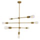 GloboStar® ESTHER 00993 Μοντέρνο Industrial Φωτιστικό Οροφής Πολύφωτο 7 x E27 Χρυσό Μεταλλικό Φ75 x Υ88cm GloboStar® ESTHER 00993 Μοντέρνο Industrial Φωτιστικό Οροφής Πολύφωτο 7 x E27 Χρυσό Μεταλλικό Φ75 x Υ88cm