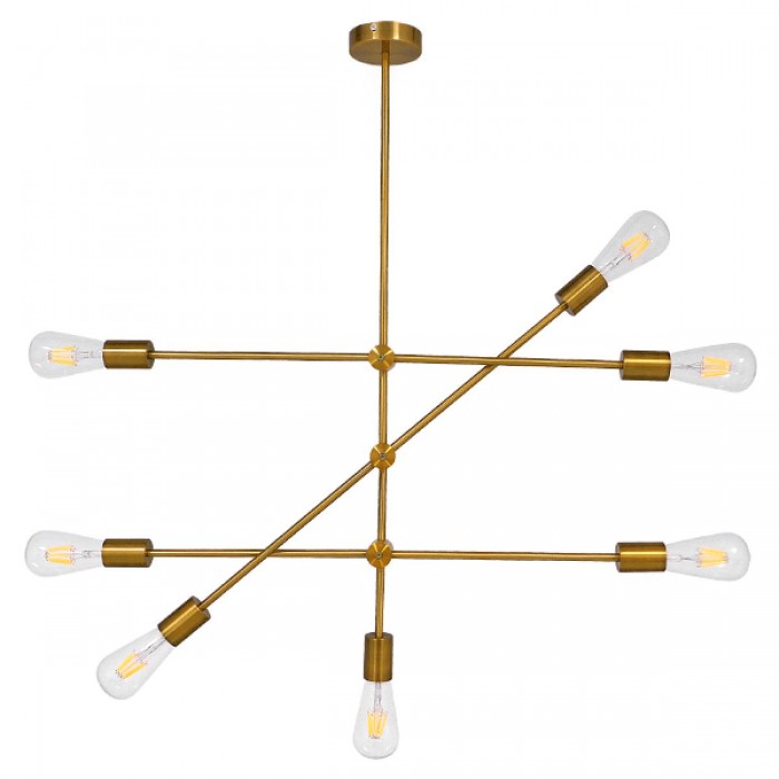 GloboStar® ESTHER 00993 Μοντέρνο Industrial Φωτιστικό Οροφής Πολύφωτο 7 x E27 Χρυσό Μεταλλικό Φ75 x Υ88cm GloboStar® ESTHER 00993 Μοντέρνο Industrial Φωτιστικό Οροφής Πολύφωτο 7 x E27 Χρυσό Μεταλλικό Φ75 x Υ88cm