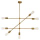 GloboStar® ESTHER 00993 Μοντέρνο Industrial Φωτιστικό Οροφής Πολύφωτο 7 x E27 Χρυσό Μεταλλικό Φ75 x Υ88cm GloboStar® ESTHER 00993 Μοντέρνο Industrial Φωτιστικό Οροφής Πολύφωτο 7 x E27 Χρυσό Μεταλλικό Φ75 x Υ88cm