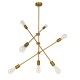 GloboStar® ESTHER 00993 Μοντέρνο Industrial Φωτιστικό Οροφής Πολύφωτο 7 x E27 Χρυσό Μεταλλικό Φ75 x Υ88cm GloboStar® ESTHER 00993 Μοντέρνο Industrial Φωτιστικό Οροφής Πολύφωτο 7 x E27 Χρυσό Μεταλλικό Φ75 x Υ88cm