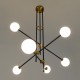 GloboStar® VELVET 00994 Μοντέρνο Industrial Φωτιστικό Οροφής Πολύφωτο 6 x G9 Μαύρο - Χρυσό Μεταλλικό Φ80 x Y85cm GloboStar® VELVET 00994 Μοντέρνο Industrial Φωτιστικό Οροφής Πολύφωτο 6 x G9 Μαύρο - Χρυσό Μεταλλικό Φ80 x Y85cm