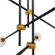 GloboStar® VELVET 00994 Μοντέρνο Industrial Φωτιστικό Οροφής Πολύφωτο 6 x G9 Μαύρο - Χρυσό Μεταλλικό Φ80 x Y85cm GloboStar® VELVET 00994 Μοντέρνο Industrial Φωτιστικό Οροφής Πολύφωτο 6 x G9 Μαύρο - Χρυσό Μεταλλικό Φ80 x Y85cm