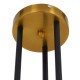 GloboStar® VELVET 00994 Μοντέρνο Industrial Φωτιστικό Οροφής Πολύφωτο 6 x G9 Μαύρο - Χρυσό Μεταλλικό Φ80 x Y85cm GloboStar® VELVET 00994 Μοντέρνο Industrial Φωτιστικό Οροφής Πολύφωτο 6 x G9 Μαύρο - Χρυσό Μεταλλικό Φ80 x Y85cm