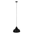 GloboStar® ANDY 01000 Μοντέρνο Κρεμαστό Φωτιστικό Οροφής Μονόφωτο Μαύρο Μεταλλικό Καμπάνα Φ35 x Υ28cm GloboStar® ANDY 01000 Μοντέρνο Κρεμαστό Φωτιστικό Οροφής Μονόφωτο Μαύρο Μεταλλικό Καμπάνα Φ35 x Υ28cm